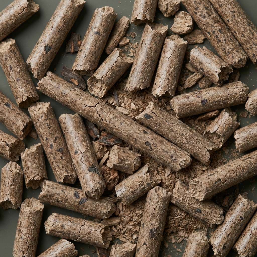Įtartinos granulės: tamsios, sutrūkinėjusios, su žievės priemaišomis ir dulkėmis